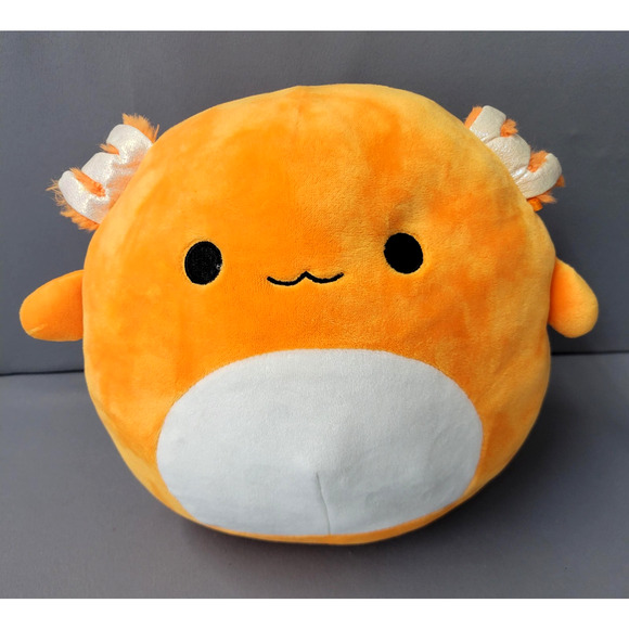 Squishmallows Orange Axolotl Plush Stuffed Animal Kellytoy Jazwares Soft Toy 9" - Picture 1 of 10